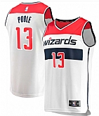 Men's Washington Wizards #13 Jordan Poole White Icon Edition Stitched Jersey Dzhi,baseball caps,new era cap wholesale,wholesale hats